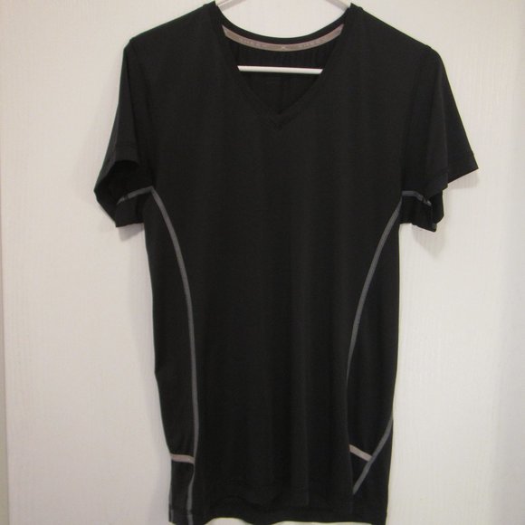 Sheex Performance Black Women's Short Sleeve Sleep Shirt, Large - Picture 1 of 4